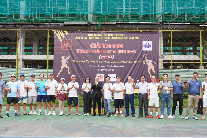 Giải tennis chào mừng Ngày pháp luật Việt Nam