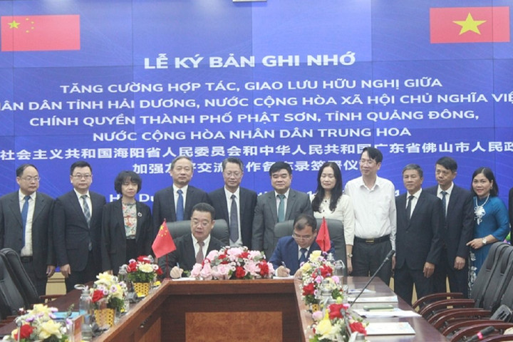 Hải Dương và Phật Sơn (Trung Quốc) tăng cường hợp tác nhiều lĩnh vực