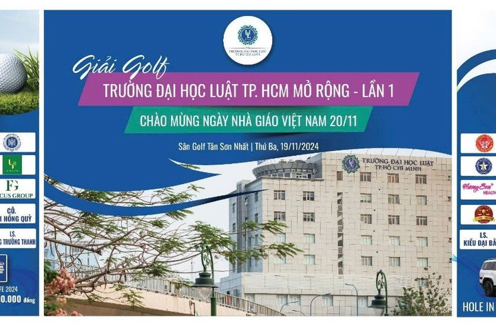 Đại học Luật TPHCM tổ chức giải Golf gây quỹ hỗ trợ sinh viên khó khăn