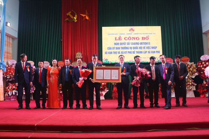 Thành lập xã mới tại huyện Đại Từ, tỉnh Thái Nguyên