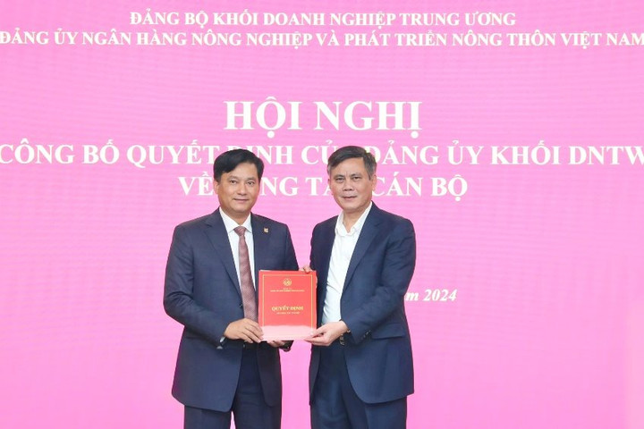 Ông Phạm Toàn Vượng được giao phụ trách Đảng bộ Agribank