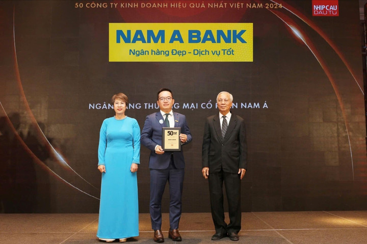 Nam A Bank – Top 50 Công ty kinh doanh hiệu quả nhất Việt Nam năm 2024