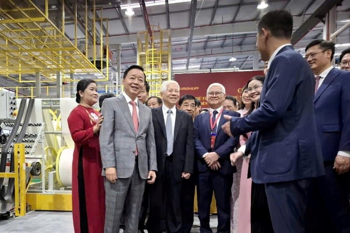 Phó Thủ tướng Trần Hồng Hà tham quan dự án đầu tư nước ngoài lớn nhất tại tỉnh Bình Phước