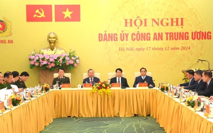 Tổng Bí thư Tô Lâm dự Hội nghị Đảng ủy Công an Trung ương năm 2024
