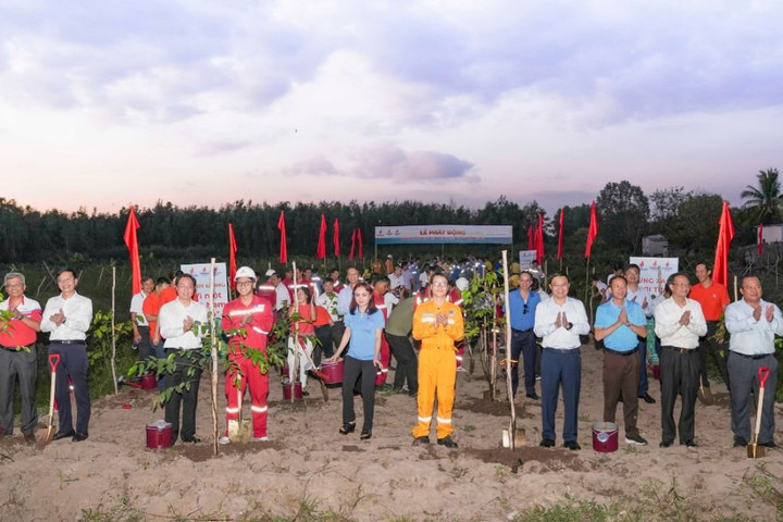 Lễ phát động trồng cây phục hồi rừng ngập nước: Petrovietnam chung tay bảo vệ môi trường
