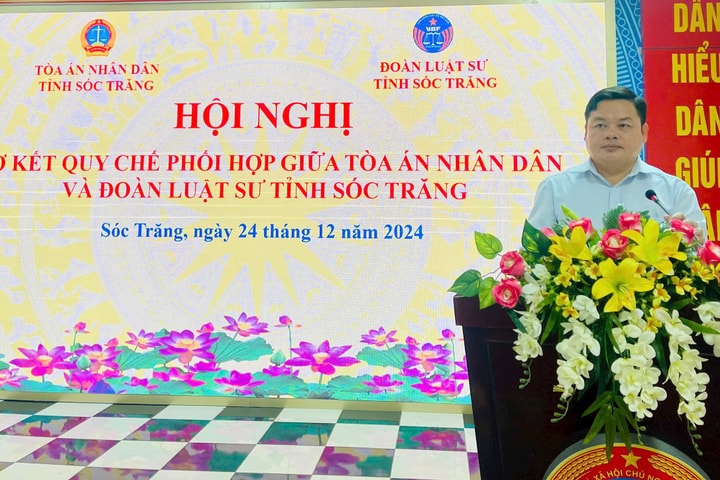 Sơ kết quy chế phối hợp giữa TAND tỉnh và Đoàn Luật sư tỉnh Sóc Trăng