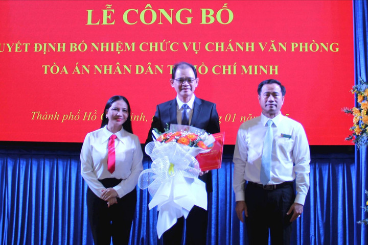 Ông Trần Đăng Tân làm Chánh Văn phòng TAND TP.HCM
