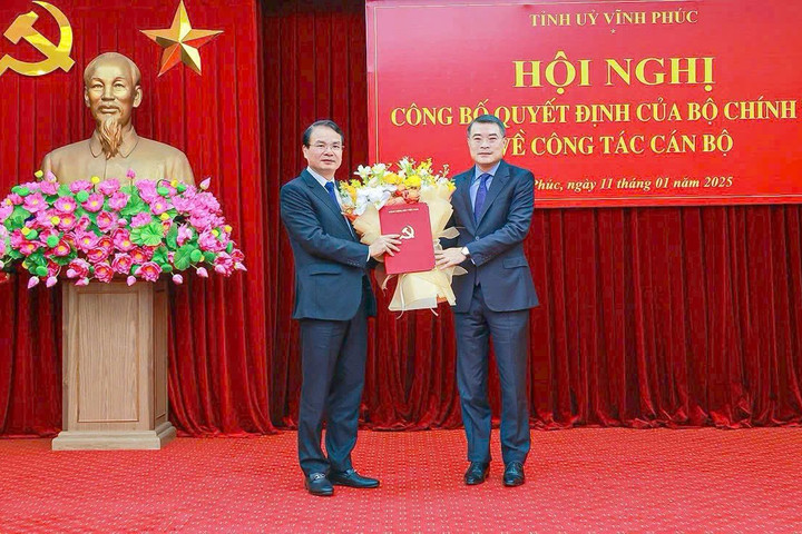 Đồng chí Đặng Xuân Phong giữ chức Bí thư Tỉnh ủy Vĩnh Phúc