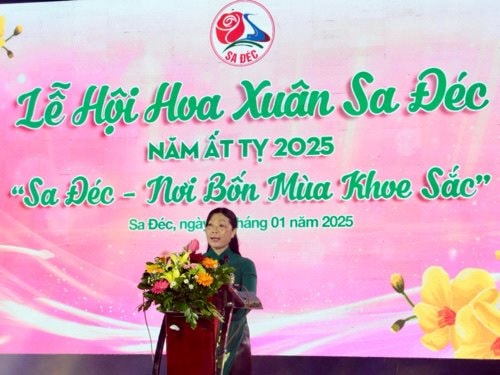 Khai mạc Lễ hội hoa xuân TP Sa Đéc năm 2025