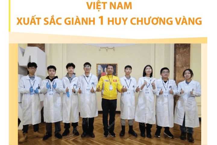 Việt Nam giành Huy chương Vàng Olympic Dự án Hóa học năm 2025
