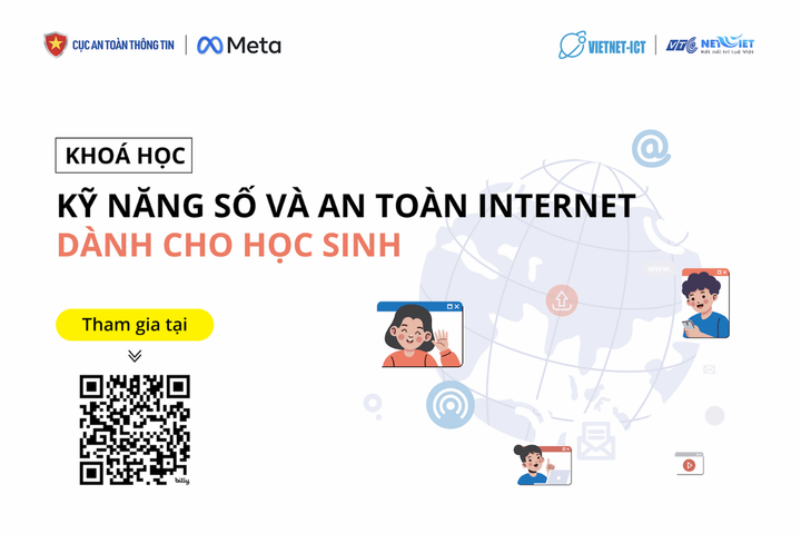 Mở khóa học "Kỹ năng số và an toàn internet cho học sinh"