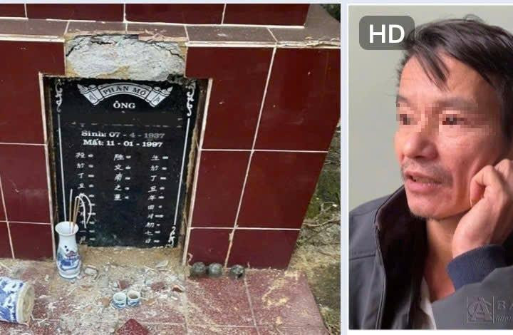Xác định được người đàn ông đập phá mộ ở Bắc Kạn