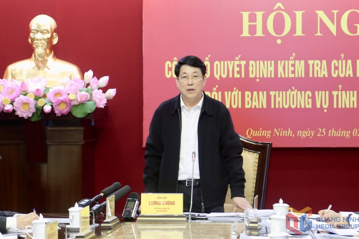 Công bố quyết định kiểm tra đối với Ban thường vụ Tỉnh ủy Quảng Ninh