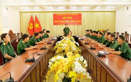 Kiên Giang: Bộ Chỉ huy Quân sự triển khai quyết định về công tác cán bộ