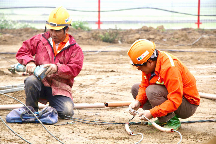 Tăng tốc thi công Cụm công nghiệp tại huyện miền núi Thái Nguyên