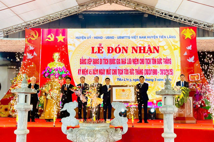 Nhà lưu niệm Chủ tịch Tôn Đức Thắng được xếp hạng Di tích quốc gia