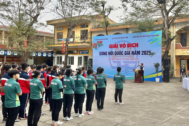 Khai mạc Giải vô địch súng hơi Quốc gia 2025