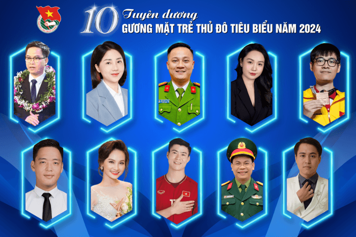 Công bố 10 gương mặt trẻ Thủ đô tiêu biểu năm 2024