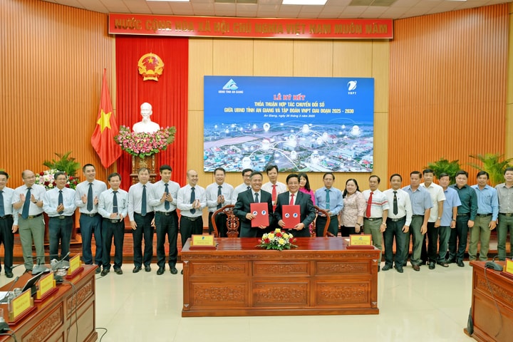 Tập đoàn VNPT và UBND tỉnh An Giang ký kết thoả thuận hợp tác chuyển đổi số giai đoạn 2025 - 2030