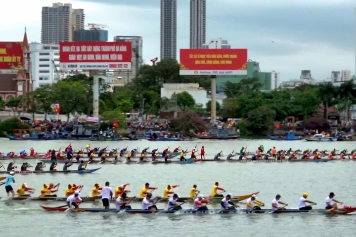 Sôi động Giải đua thuyền truyền thống TP. Đà Nẵng 2025