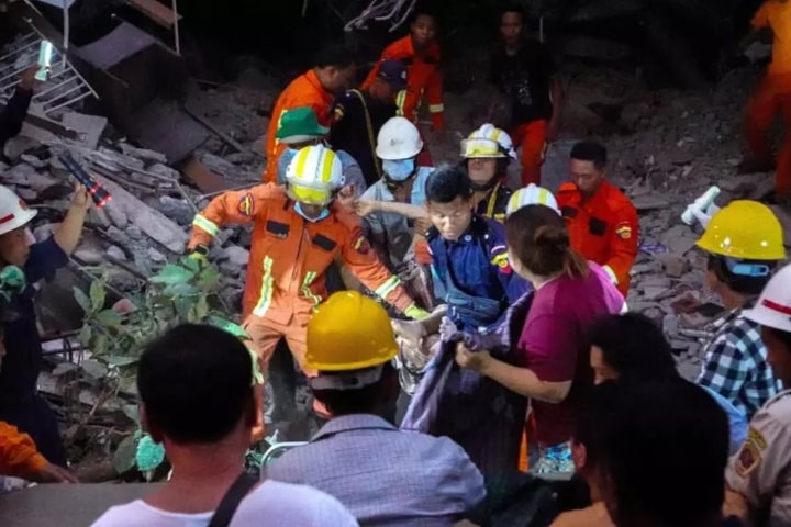 Người dân la hét trên phố khi Mandalay hứng chịu trận động đất mới nhất