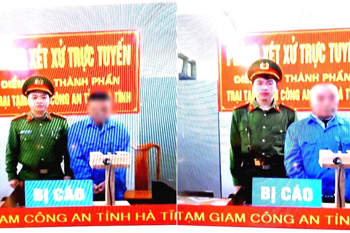 TAND huyện Hương Sơn xét xử trực tuyến 4 vụ án