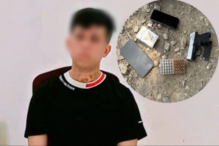 Mang súng vượt biên, nam thanh niên bị bắt tại Long An