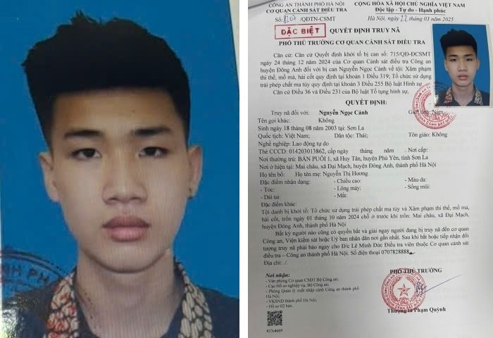 Truy nã thanh niên tổ chức tiệc ma túy và xâm phạm thi thể, mồ mả, hài cốt