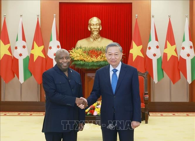 Tổng Bí thư Tô Lâm tiếp Tổng thống Cộng hòa Burundi