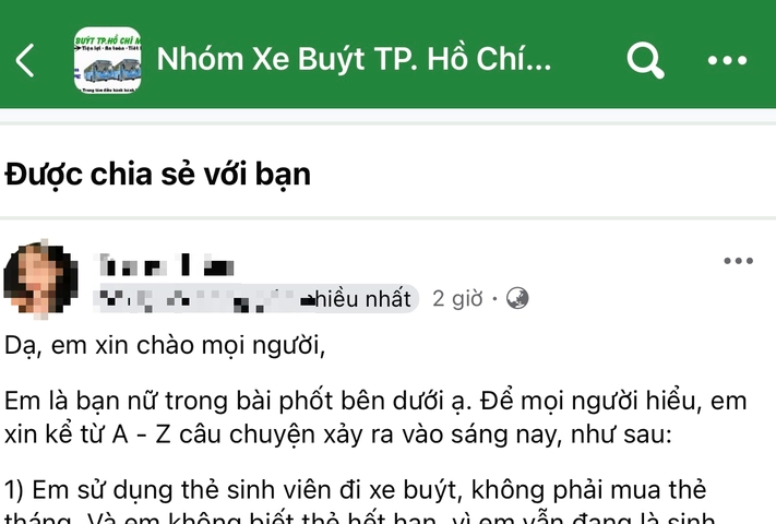 Bị đình chỉ công tác vì tịch thu thẻ sinh viên của hành khách