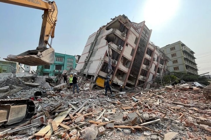 Myanmar tiếp tục xảy ra động đất mạnh 5,6 độ Richter