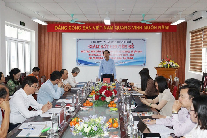 Giám sát việc thực hiện chính sách, pháp luật tại Trường Cao đẳng Kỹ thuật Hải Phòng