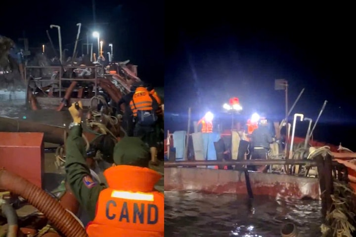 Phát hiện 7 tàu khai thác cát trái phép