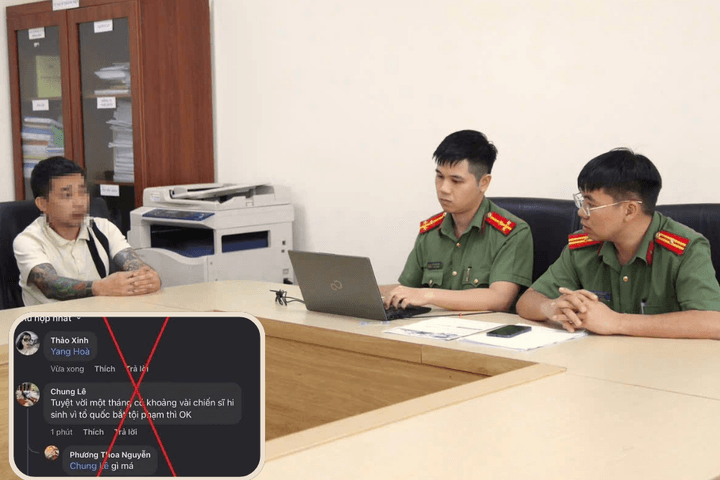 Xử lý đối tượng đăng bình luận tiêu cực về sự hy sinh của cán bộ Công an