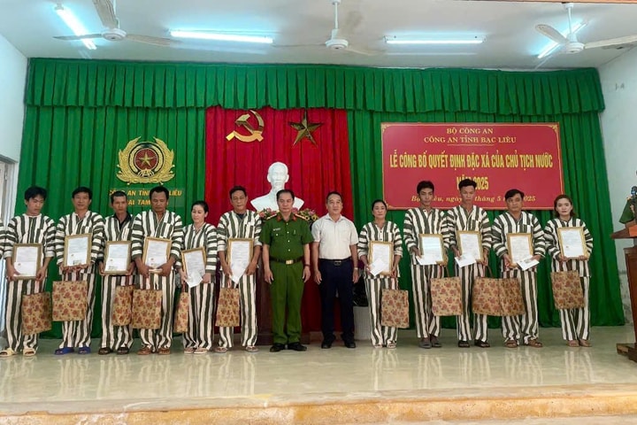 Bạc Liêu, Cà Mau công bố quyết định đặc xá của Chủ tịch nước
