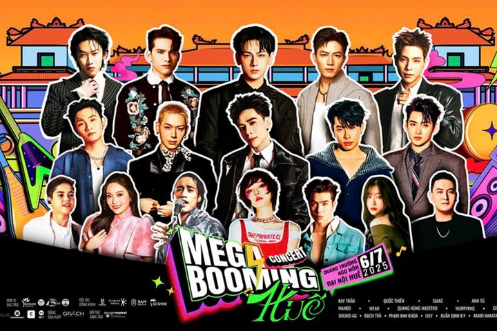 Đại nhạc hội Mega Booming Huế 2025 mở bán vé trở lại