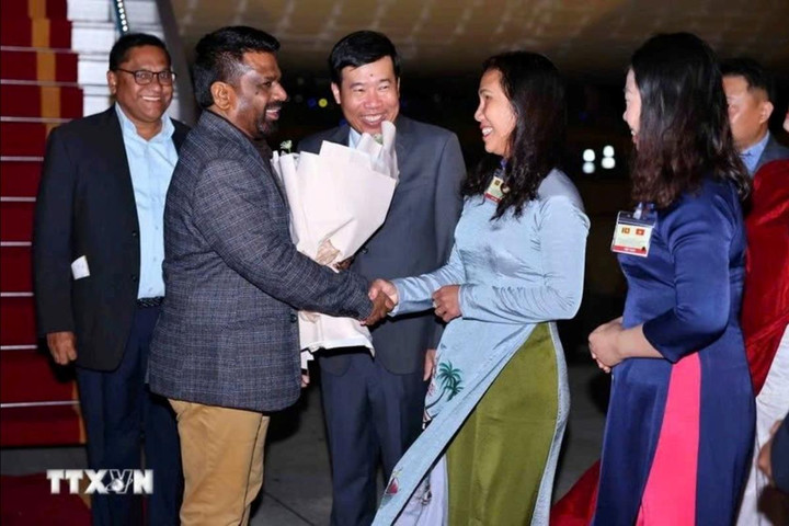 Tổng thống Sri Lanka Kumara Dissanayaka bắt đầu thăm cấp Nhà nước đến Việt Nam