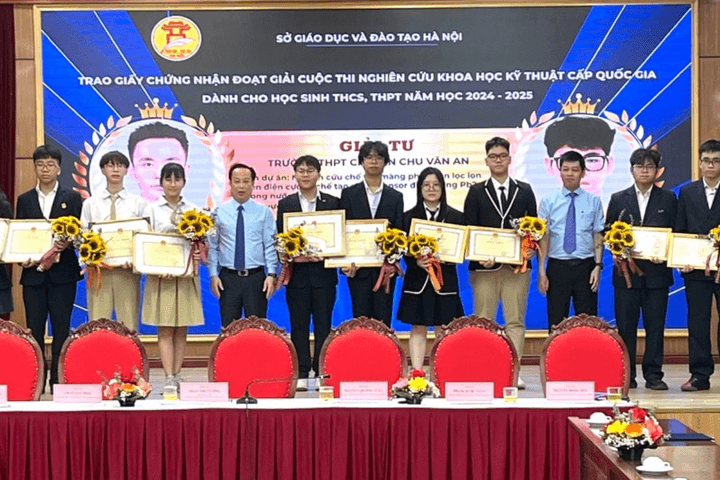 Dự án của học sinh Hà Nội dự thi khoa học kỹ thuật quốc tế năm 2025 tại Hoa Kỳ