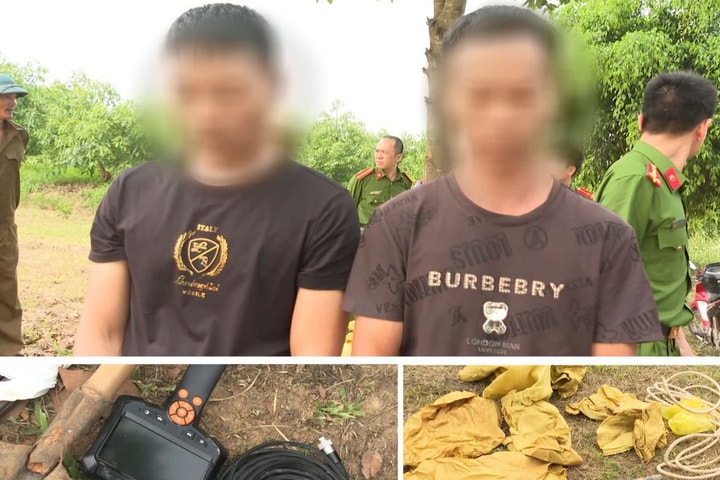 Hai nghi can người nước ngoài khai nhận về hành vi xâm phạm mồ, mả