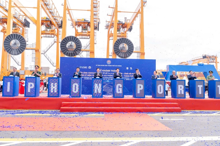Khánh thành bến cảng container quốc tế số 3&4 Lạch Huyện