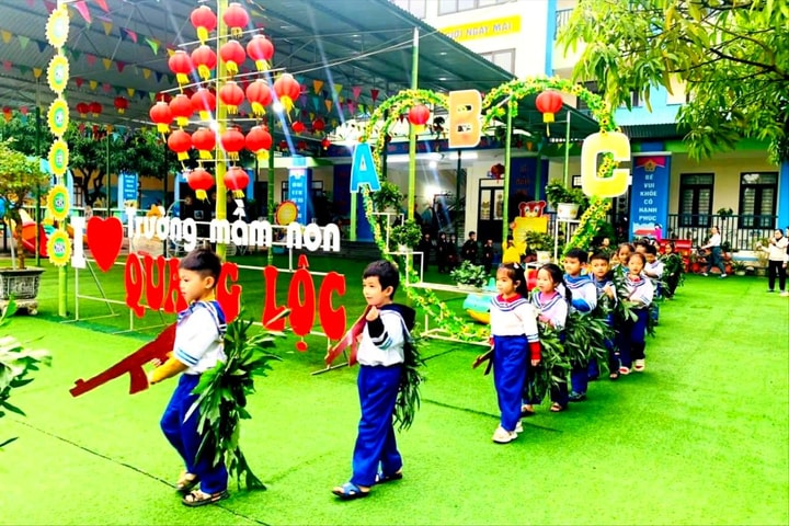 Trường Mầm non Quang Lộc tổ chức Hội thi "Bé tài năng" năm học 2024-2025