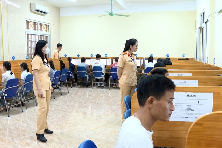 Lần đầu Công an tỉnh Thanh Hóa tổ chức sát hạch lái xe
