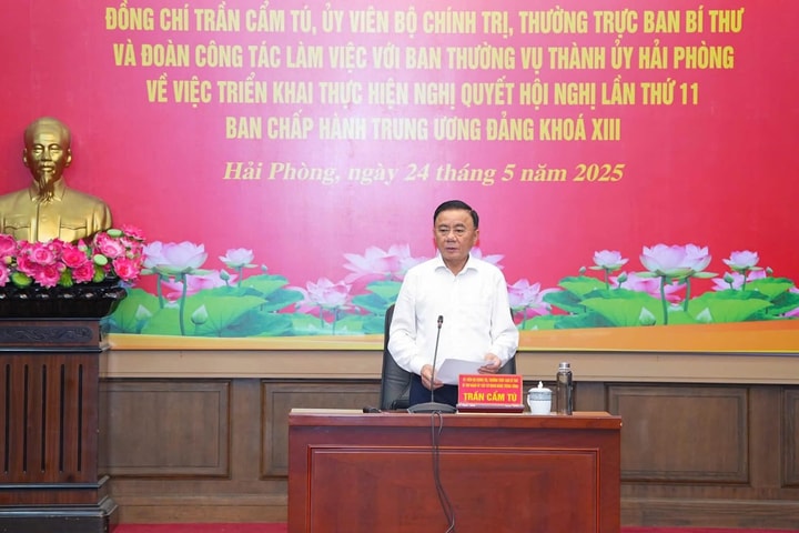 Thường trực Ban Bí thư làm việc với Ban Thường vụ Thành ủy Hải Phòng