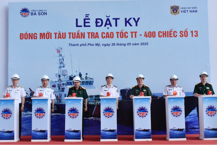 Tổng Công ty Ba Son đóng mới tàu tuần tra cao tốc cho Cảnh Sát biển Việt Nam