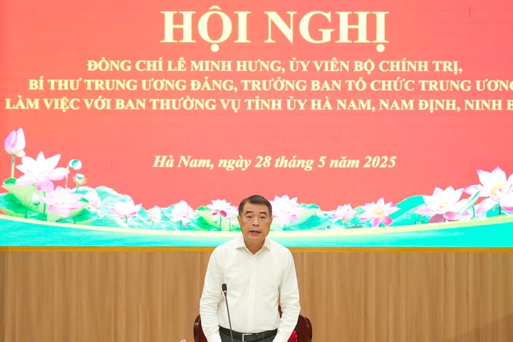 Ban Tổ chức Trung ương làm việc với Hà Nam, Nam Định, Ninh Bình về sắp xếp bộ máy sau sáp nhập