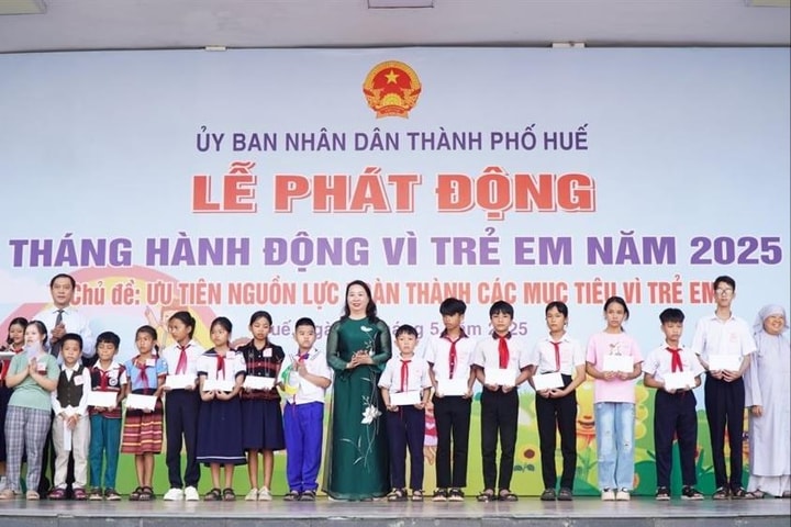 Phát động tháng hành động vì trẻ em năm 2025 tại Huế