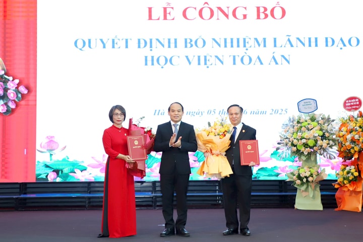 Bổ nhiệm Giám đốc, Phó Giám đốc Học viện Tòa án