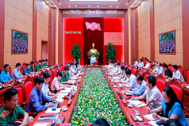 Bộ trưởng Bộ Công an làm việc với Ban Thường vụ Tỉnh ủy Phú Thọ, Vĩnh Phúc, Hòa Bình
