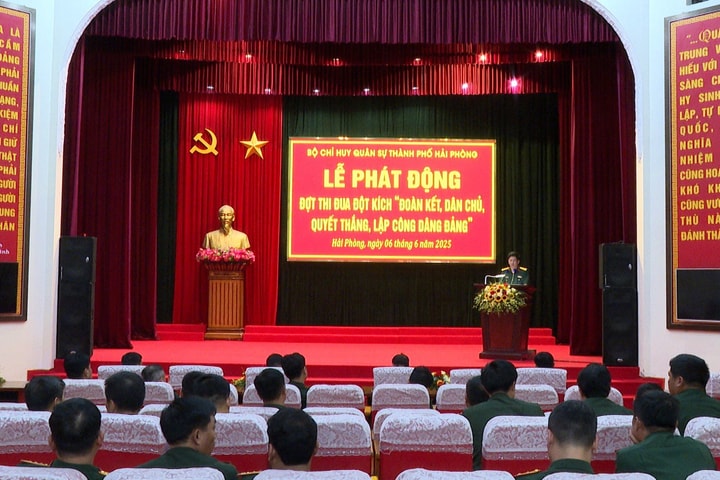 Bộ CHQS Hải Phòng phát động thi đua chào mừng Đại hội Đảng bộ Quân khu 3