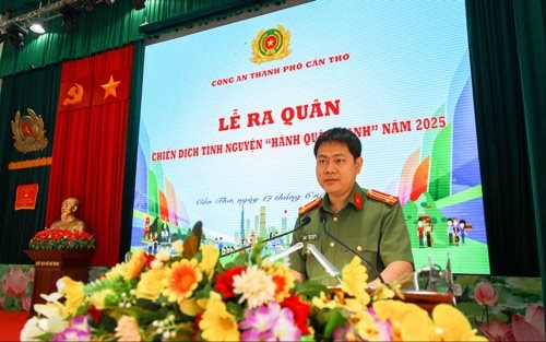 Công an thành phố Cần Thơ khởi động Chiến dịch “Hành quân xanh”
